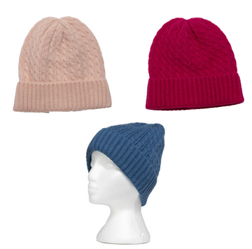 Cable Knit Beanie - 3 Colour Options