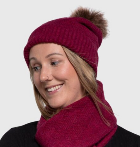 Pattern Rib Knit Beanie - 3 Colour Options