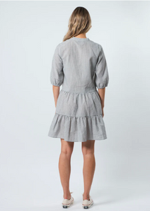 Tabitha Dress - Black Stripe