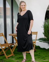 Load image into Gallery viewer, Harper Slip Dress - Black
