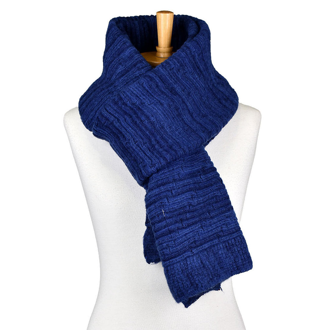 Navy Two-Tone Scarf