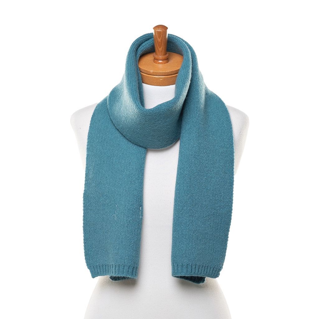 Teal Knitted Scarf