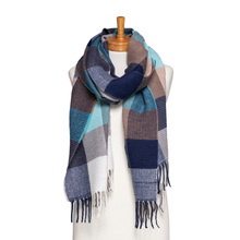 Load image into Gallery viewer, Crimped Plaid Scarf Assorted Colours
