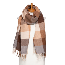 Load image into Gallery viewer, Crimped Plaid Scarf Assorted Colours
