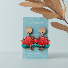 Load image into Gallery viewer, Stray Leaves Wooden Earrings - Various Designs
