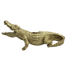 Load image into Gallery viewer, Crocodile Money Box - Gold Painted
