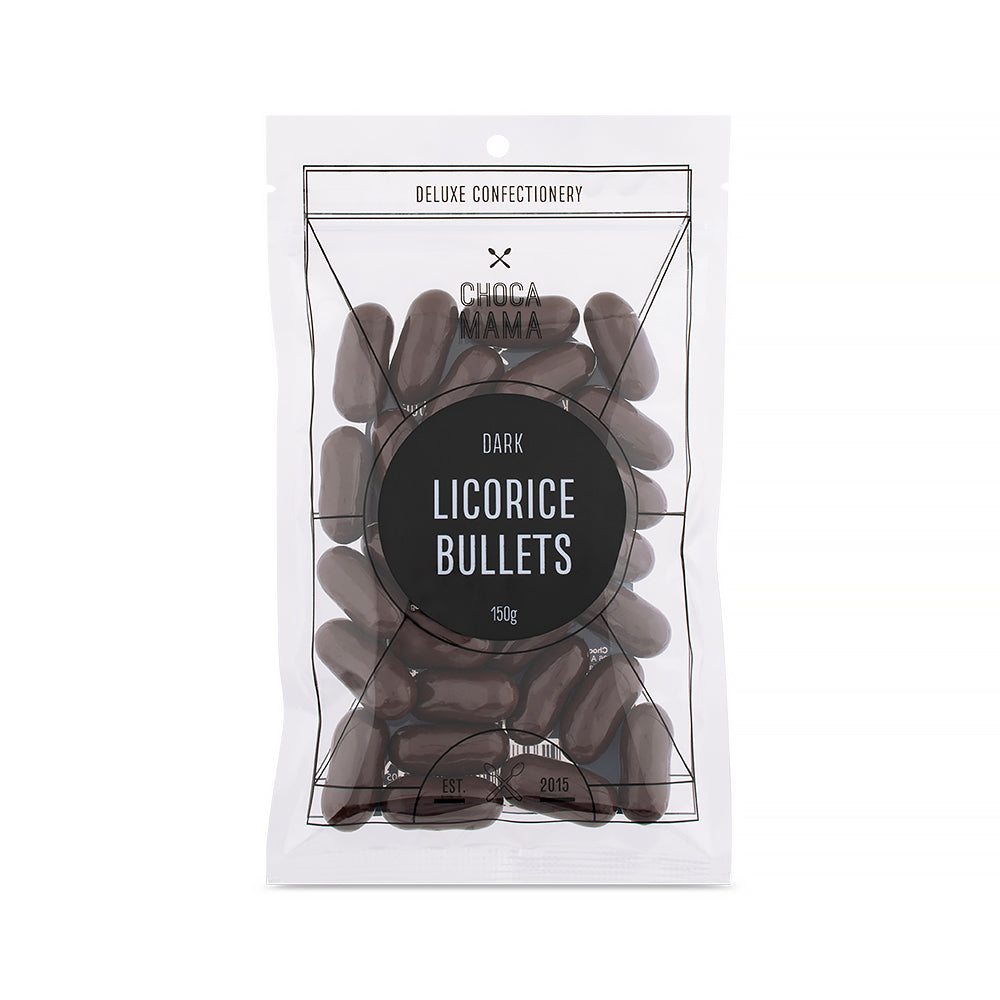 Dark Chocolate Licorice Bullets - 150g