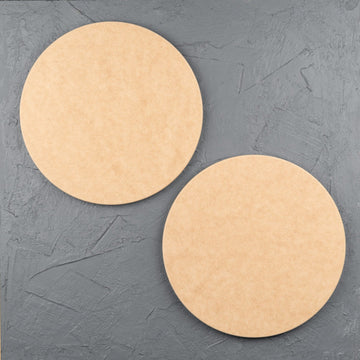 Unprimed Round Art Boards 2pack
