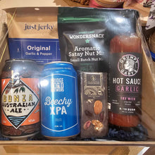 Load image into Gallery viewer, Beer, Hot Sauce &amp; Nuts Gift Box
