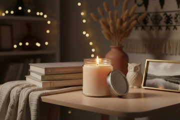 Candles Clear Jar With Lid 220g - No Label - Bulk Buy x6qty