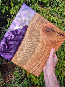 Resin Timer Serving Board & Cheese Set