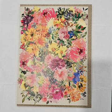 Bright Floral Greeting Card by Ana Paula Hoppe