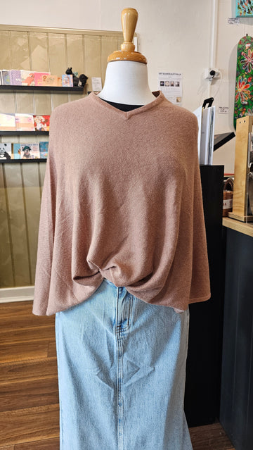 Cashmere Poncho - One Size