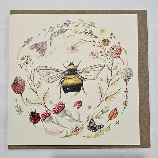 Bee Mystical Land Greeting Card