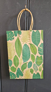 Gift Bag Small - Leaf Print