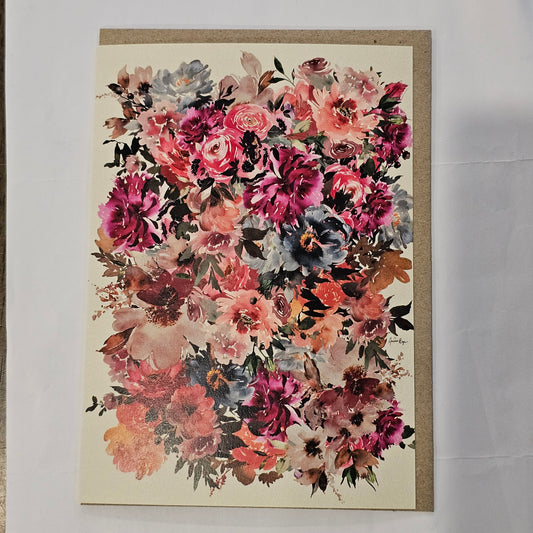Warm Floral Greeting Card by Ana Paula Hoppe