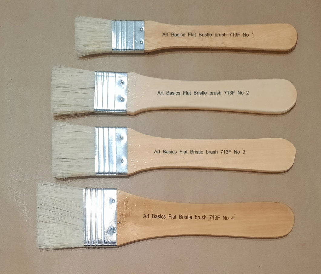 Art Basics Flat Bristle Brushes