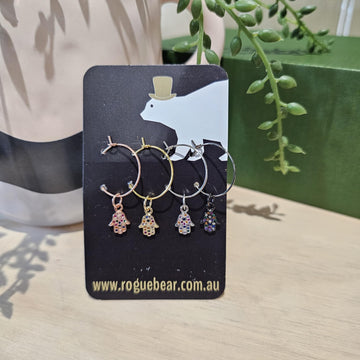 Hamsa Wine Charms
