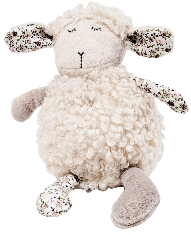 Sheep Rattle - White