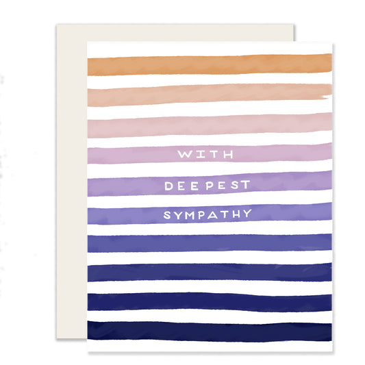 Sympathy Stripes - Greeting Card