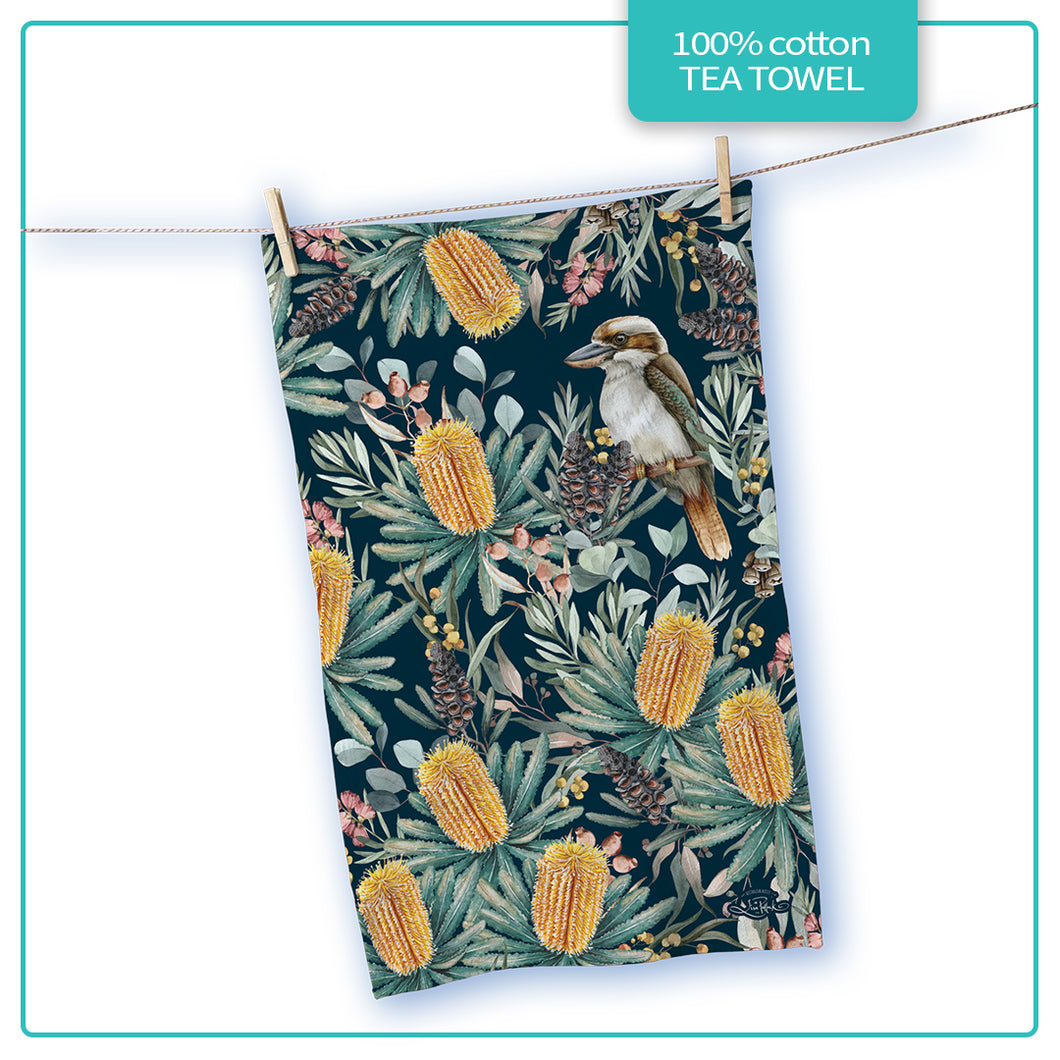Lisa Pollock Cotton Tea Towels - 4 Designs
