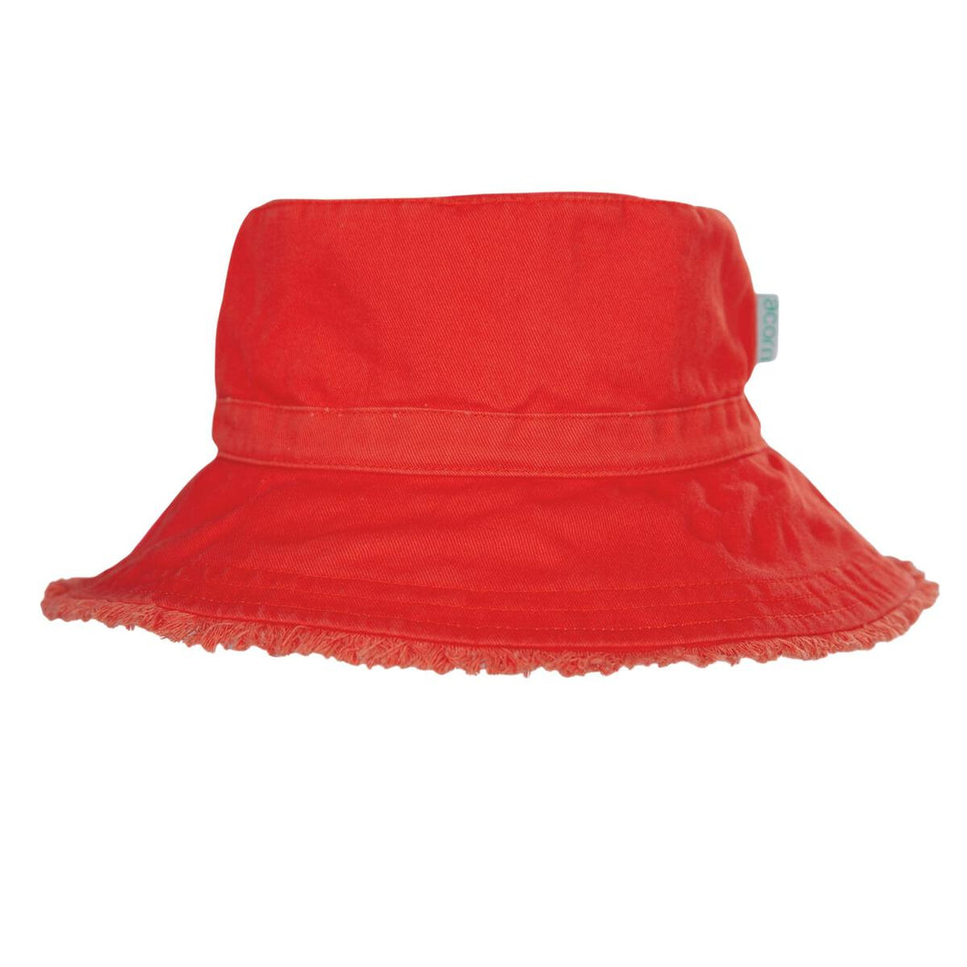 Acorn Kids Summer Bucket Hat - Watermelon Frayed - S