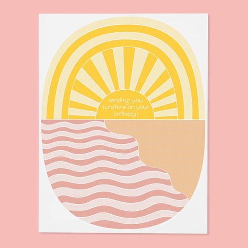 Sending Sunshine on Your Birthday - card
