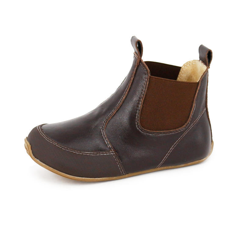 Skeanie Toddler Leather Riding Boots - Chocolate