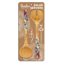 Load image into Gallery viewer, Lisa Pollock Bamboo Salad Servers
