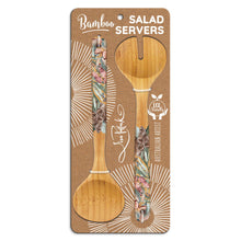 Load image into Gallery viewer, Lisa Pollock Bamboo Salad Servers
