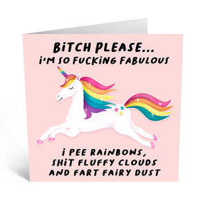 Bitch Please Unicorn - Card