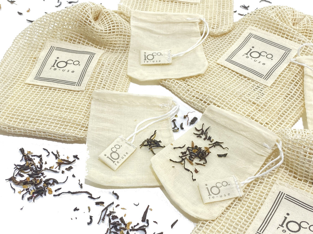IOco Natural Cotton Tea Bags (Set of 4)