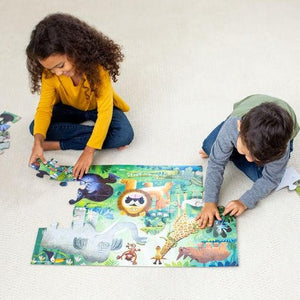 Very Wild Animals Floor Puzzle - 36 pieces