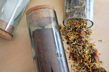 Re-purposed Wine Bottle Canisters