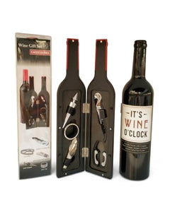 Wine Tool Gift Set - 5 pieces in bottle