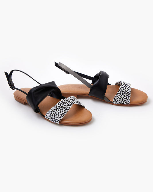 Milu Sandal - White Cheetah