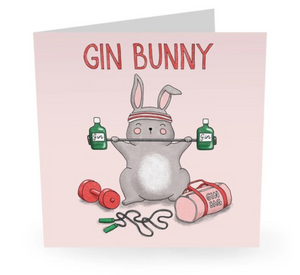 Gin Bunny Card
