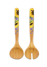 Load image into Gallery viewer, Lisa Pollock Bamboo Salad Servers
