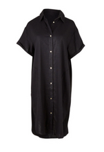 Load image into Gallery viewer, Linen Shirt Dress - 2 Colours
