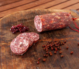 Venison Salami With Cranberry & Pink Peppercorn