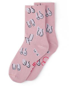 Rollie Nation Titty Committee Pink Socks - 2 Sizes