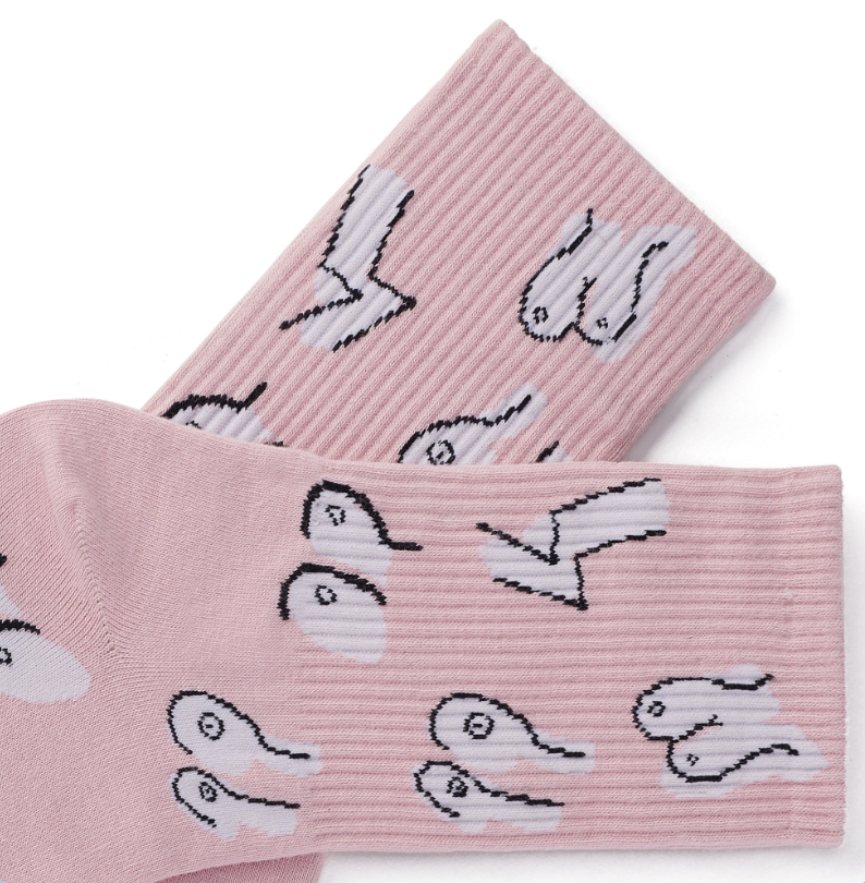 Rollie Nation Titty Committee Pink Socks - 2 Sizes