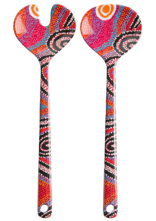 Alperstein Designs Melamine Salad Servers - VArious Designs