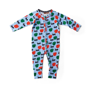 Ants Pants Organic LS Zip Romper - LAST ONE 18-24 mths