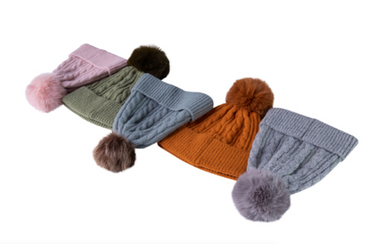 Cable Rib Beanies - 5 colour options
