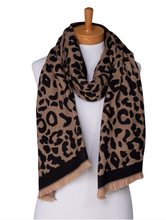Load image into Gallery viewer, Reversible Animal Print Scarf - 4 Colourways
