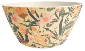 Cassia Floral Salad Bowl - Yellow