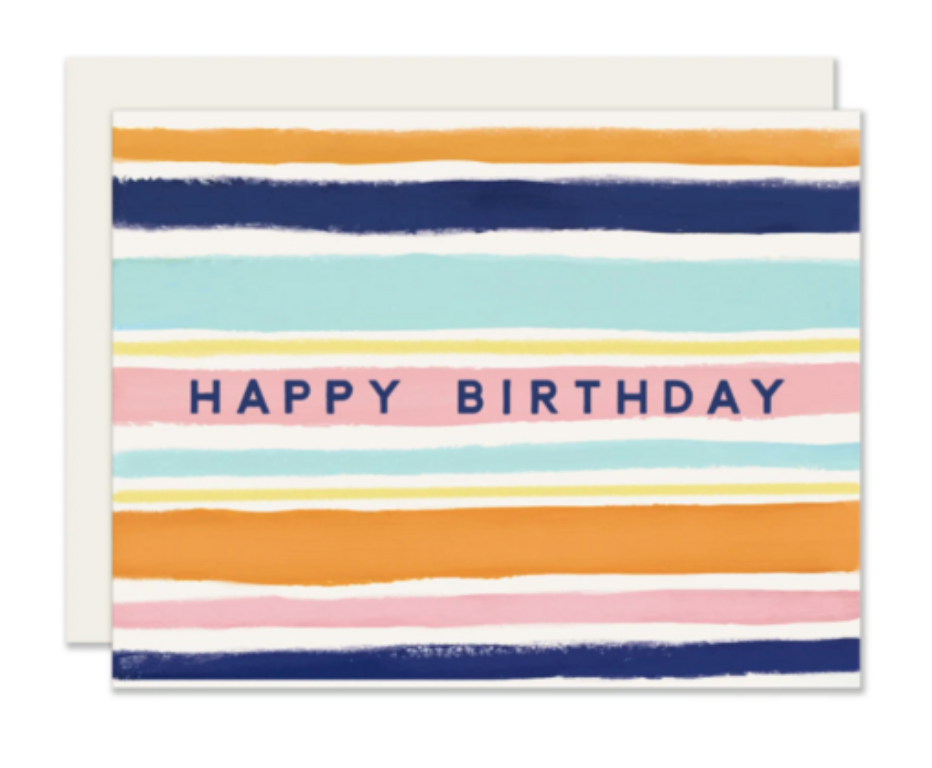 Simple Stripes Birthday - Card