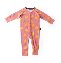 Load image into Gallery viewer, Little Chick Organic LS Zip Romper
