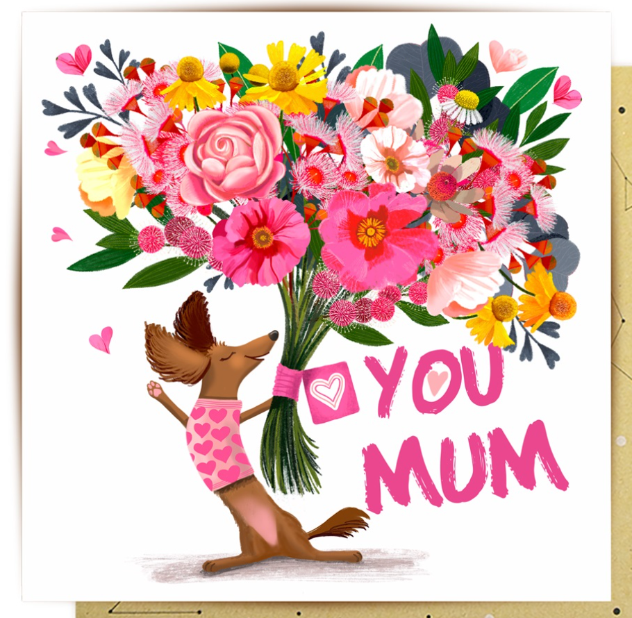 Dachshund Mum - Greeting Card